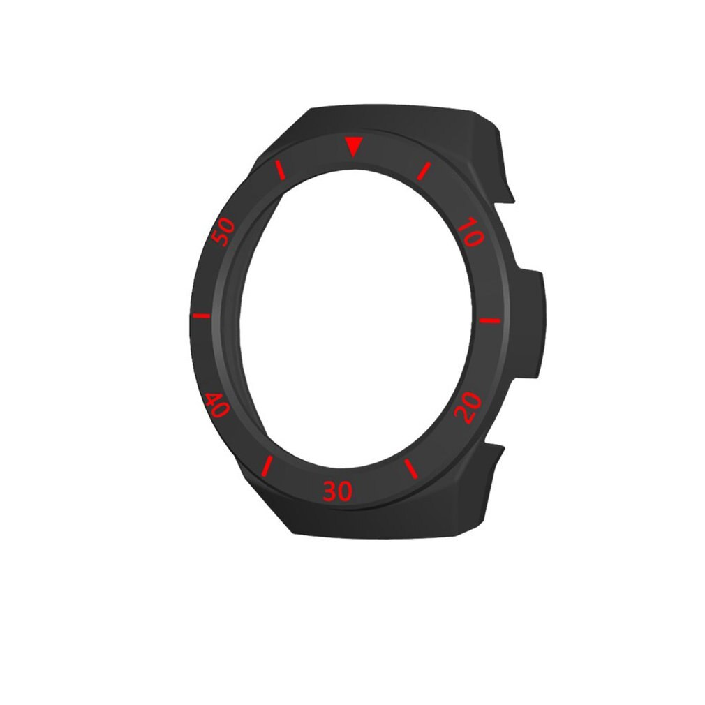 Beschermhoes voor huawei watch  gt 2e, beschermhoes voor huawei watch  gt 2e, volledige beschermhoes: Zwart-rood