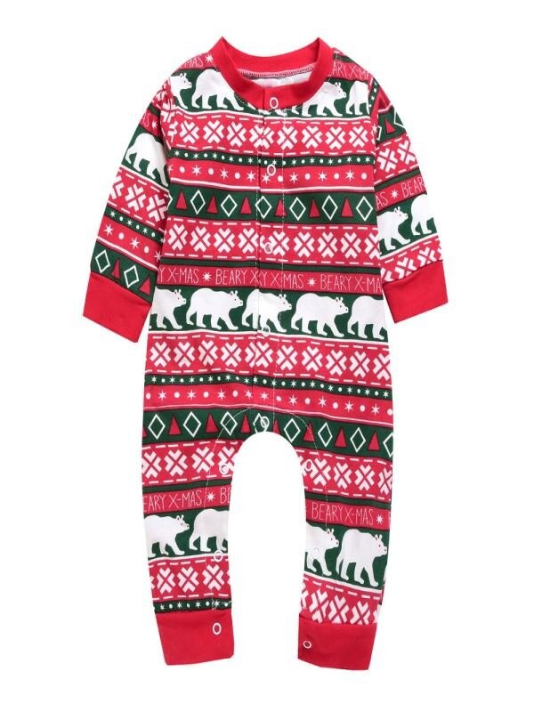 Weihnachten Kleidung Baby Kleinkind Baby Jungen Mädchen Karikatur Bär WEIHNACHTEN knapp Strampler Gesamt Outfits Weihnachten neugeborenen: 6M