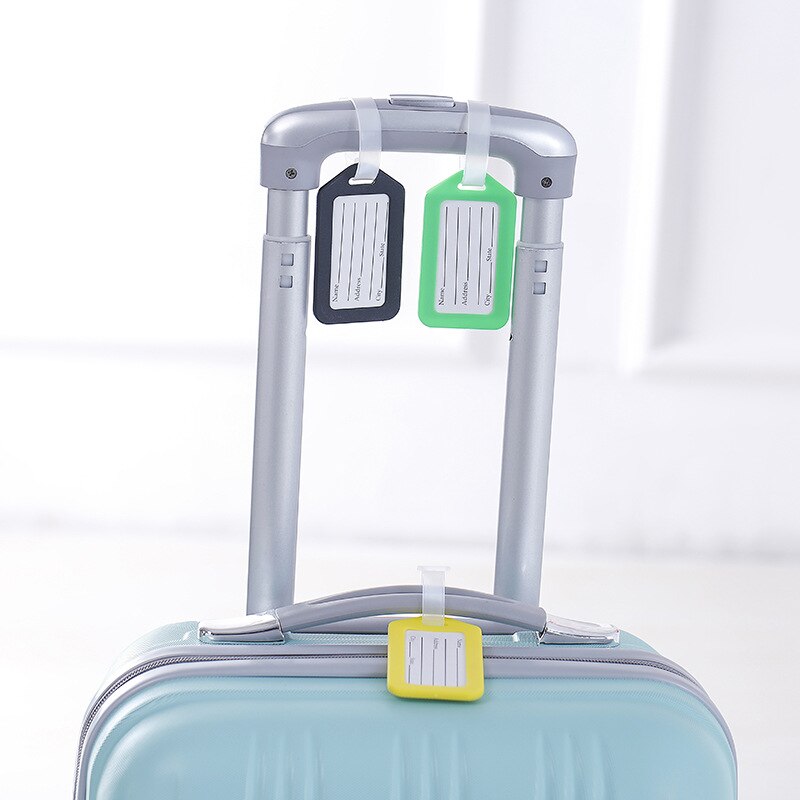 travel accessories Plastic Luggage Tag Travel Suitcase Travel Bag Boarding Tag Label Name ID Tags candy color