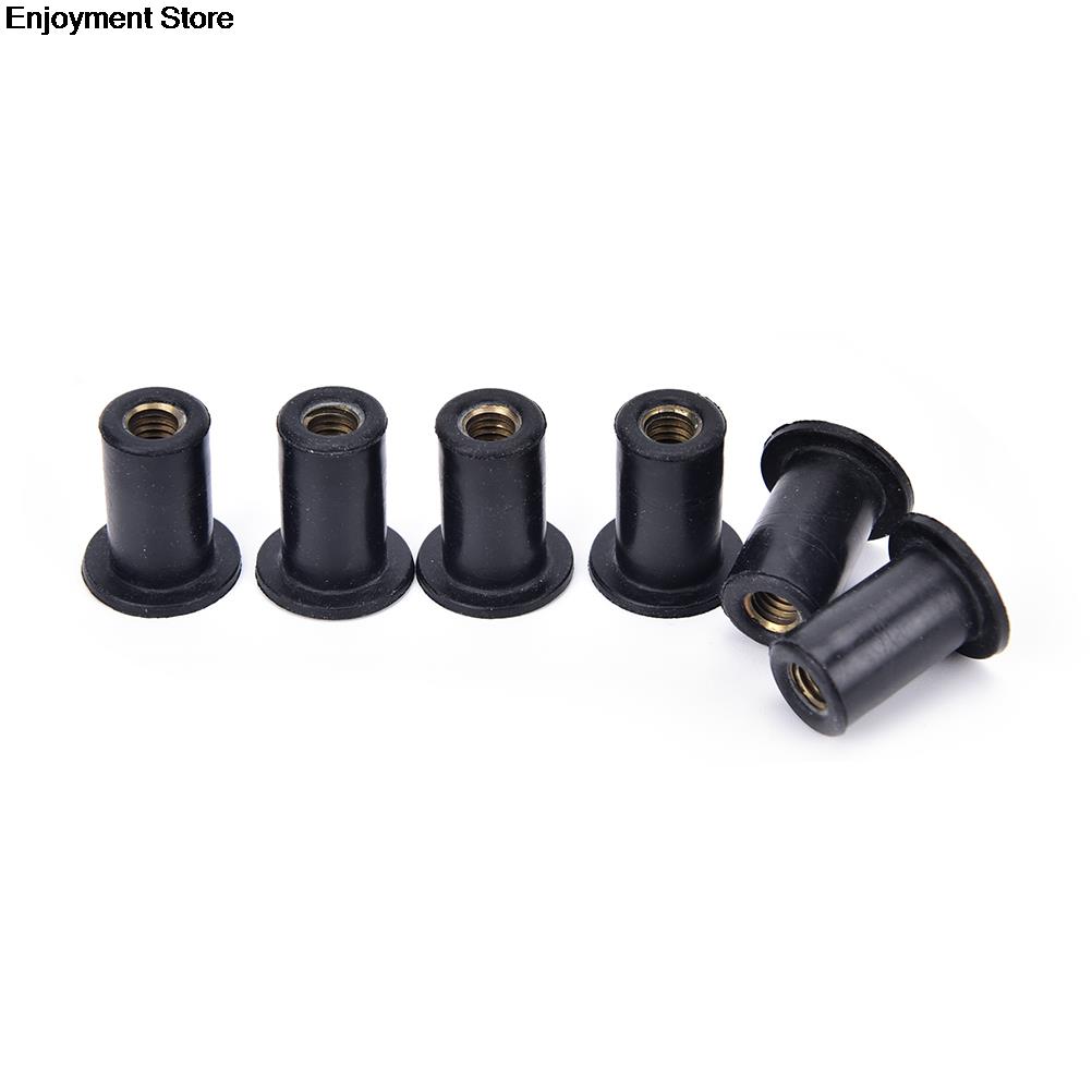 6 pcs Rubber Well Nuts M5 Rubber Well Nuts Blind Fastener rivet fishing kayak accessories jack nuts pack