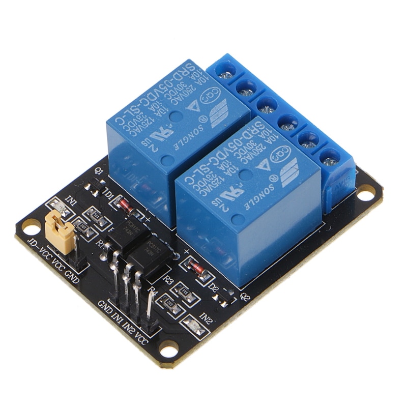 2 Channel DC 5V Relay Switch Module For Raspberry Pi ARM AVR DSP