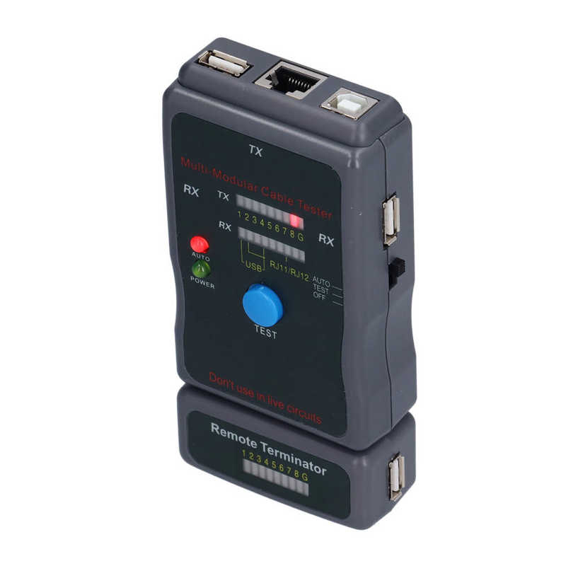 Netzwerk Kabel Tester RJ45 RJ11 USB BNC Koaxialkabel Draht Linie Finder Diagnose Werkzeug DC 9V Netzwerk Linie Tracer