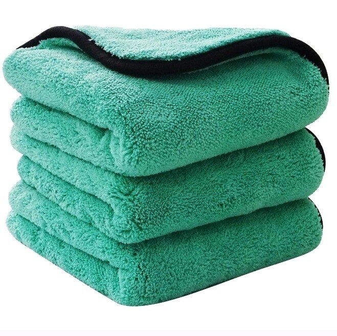 1200 g / m2 erittäin pehmeä premium -mikrokuitukuivauskuivain, erittäin absorbanssi aqua deluxe -autopesupyyhe 40*40cm