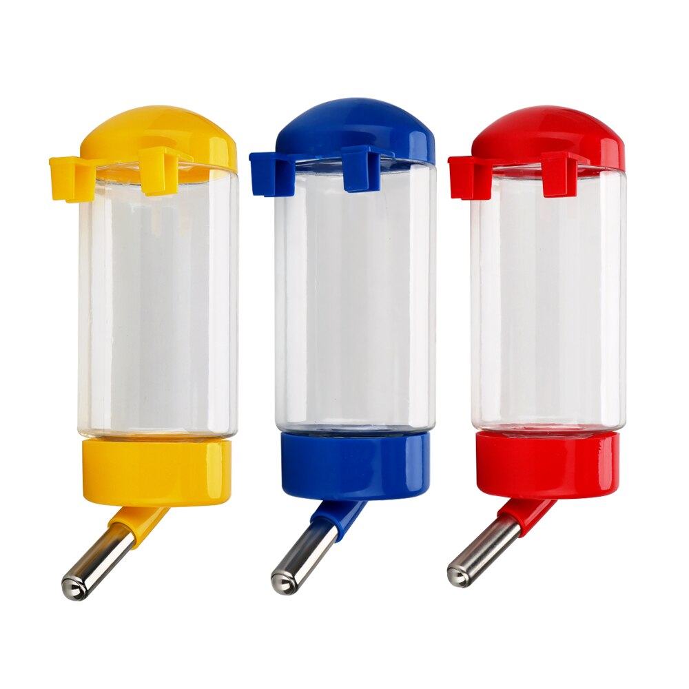 Botella de agua para perros, dispensador colgante conveniente automático a prueba de goteo, alimentador de cuencos para mascotas, Papá Noel, ardilla, conejo bebiendo