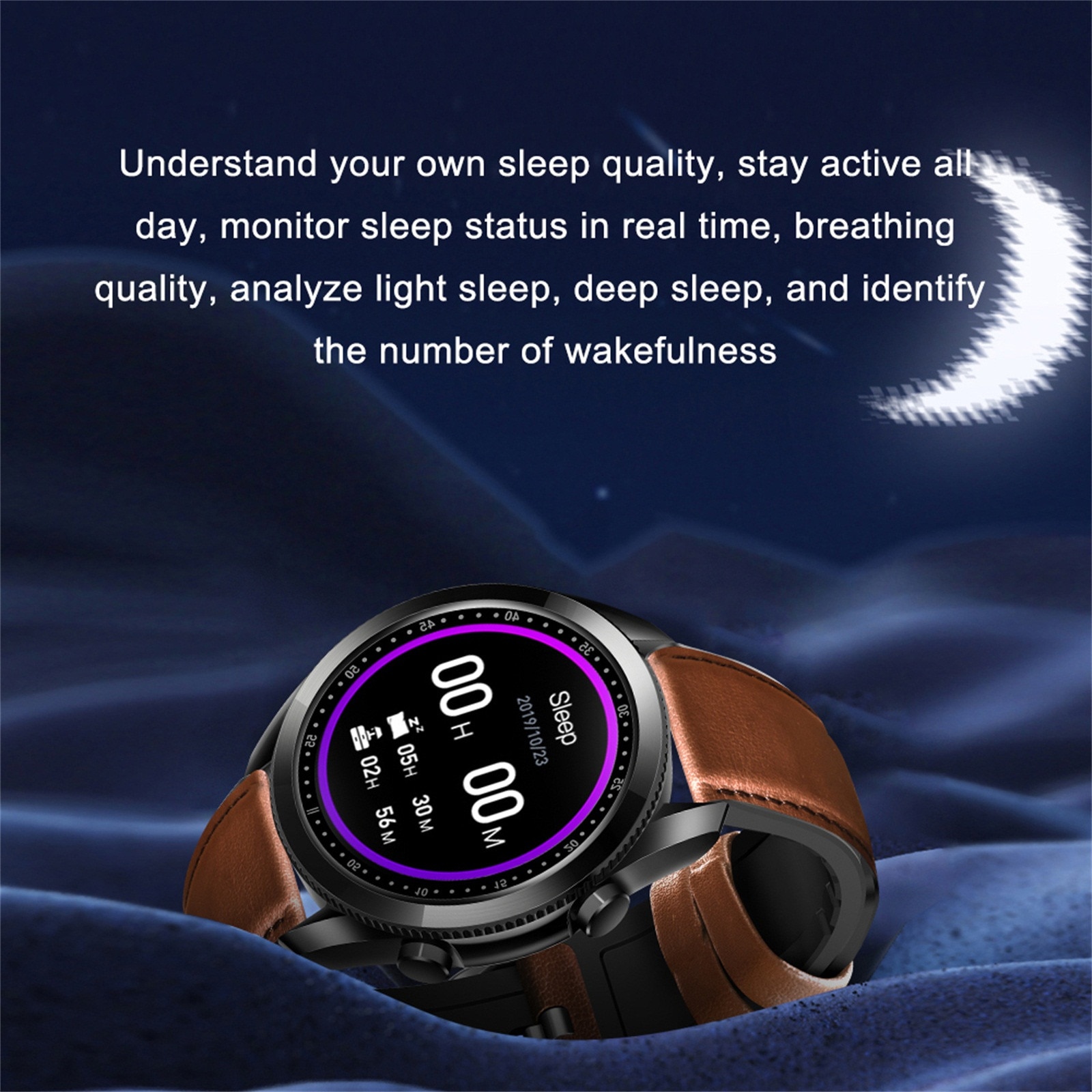 BEHATRD Smartwatch - 1.28" Touchscreen - Fitness Tracker - Heart Rate Monitor - IP67 Waterproof