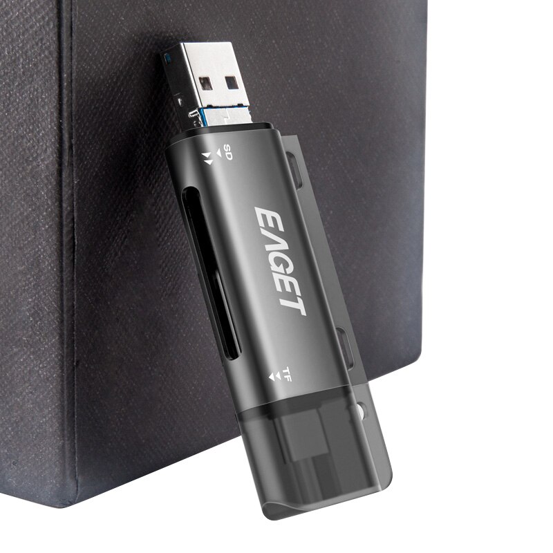 Eaget EZ08 Kaartlezer, type-C Micro-Usb Usb 3.0 Otg Hoge Snelheid Geheugenkaart Draagbare Multi-Functie Met Voor Sd/Tf Card Slot