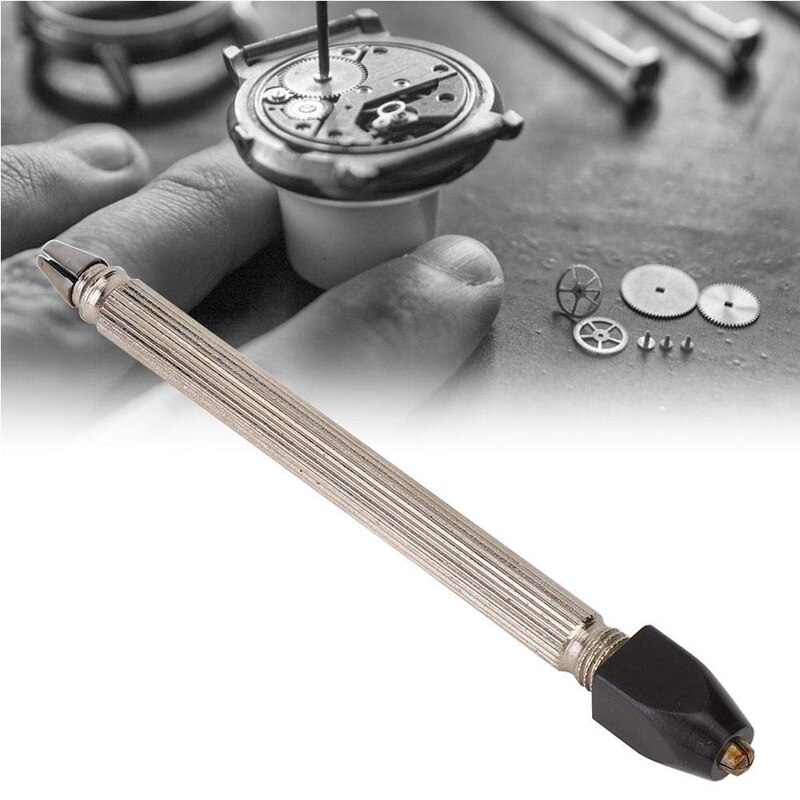 Watch Clock Jewelry Repair Tool Pin Vise Chuck File Burr Drill Bit Wire Holder