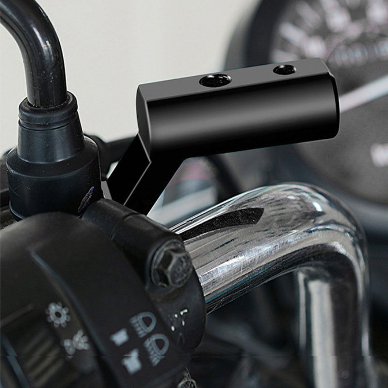 2 stuks 1 stuks motorfiets achteruitkijkspiegel expander beugel universele adapter houder motor fietsaccessoires