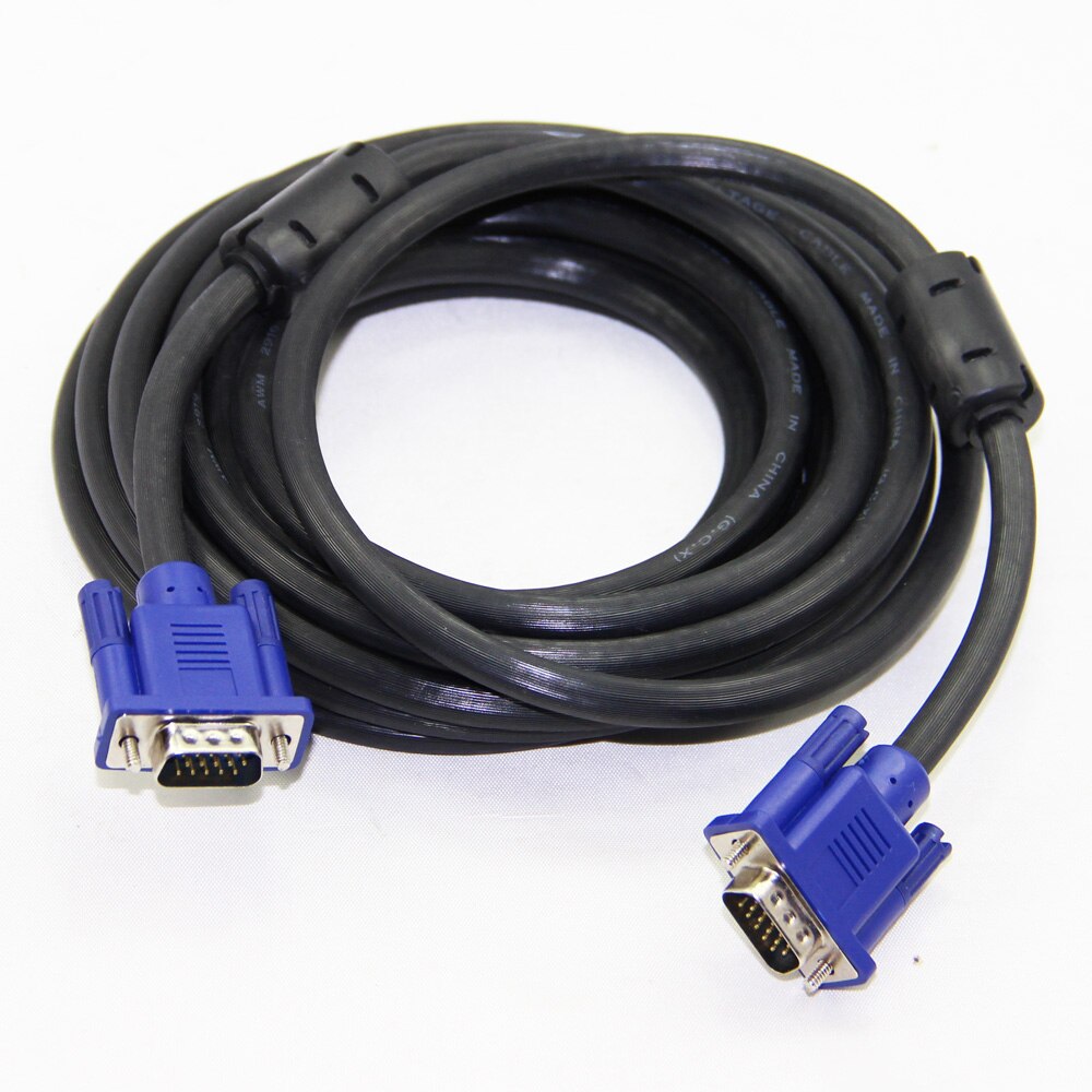 Lballist Cable VGA macho a 3 + 6 HD 15PIN para LCD CRT proyector PC Monitor portátil 1,5 m 3m 5m 10m 15m