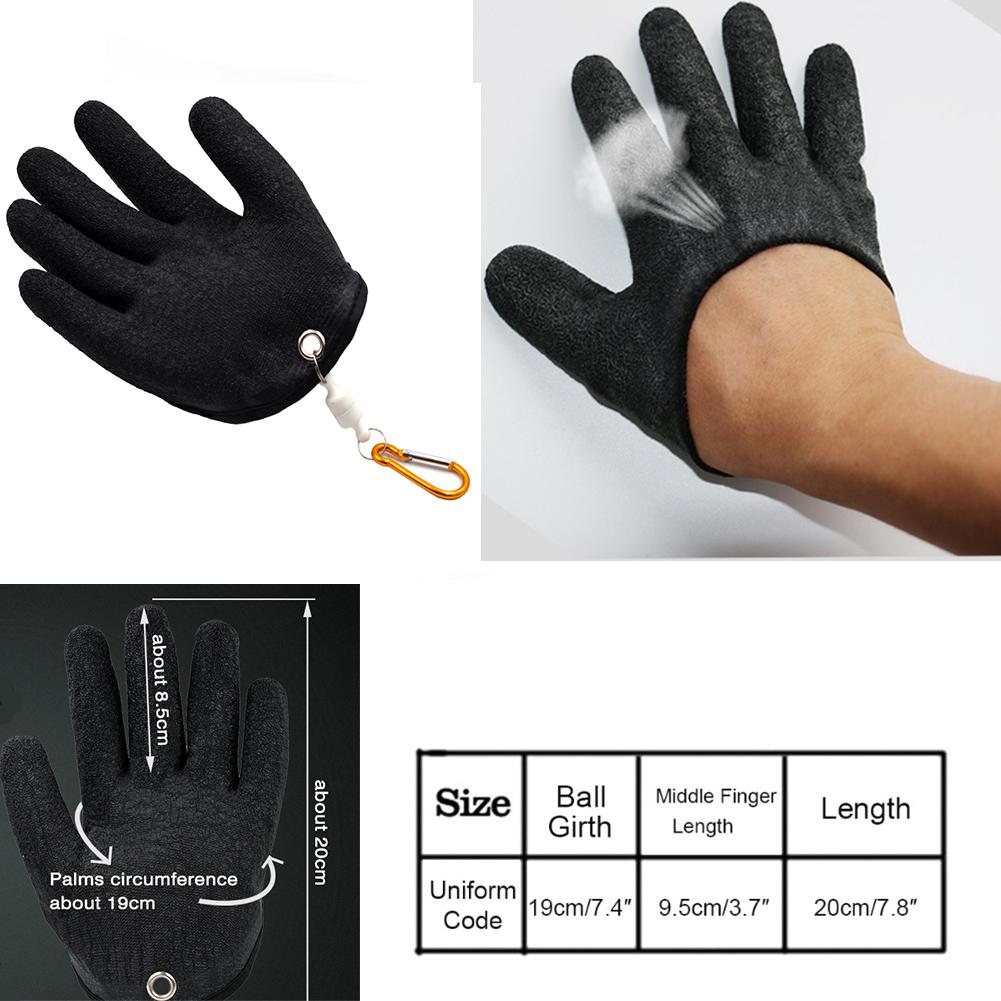 Fishing Catching Gloves Anti-slip Waterproof Puncture Resistant Fishing Gloves for Fisherman