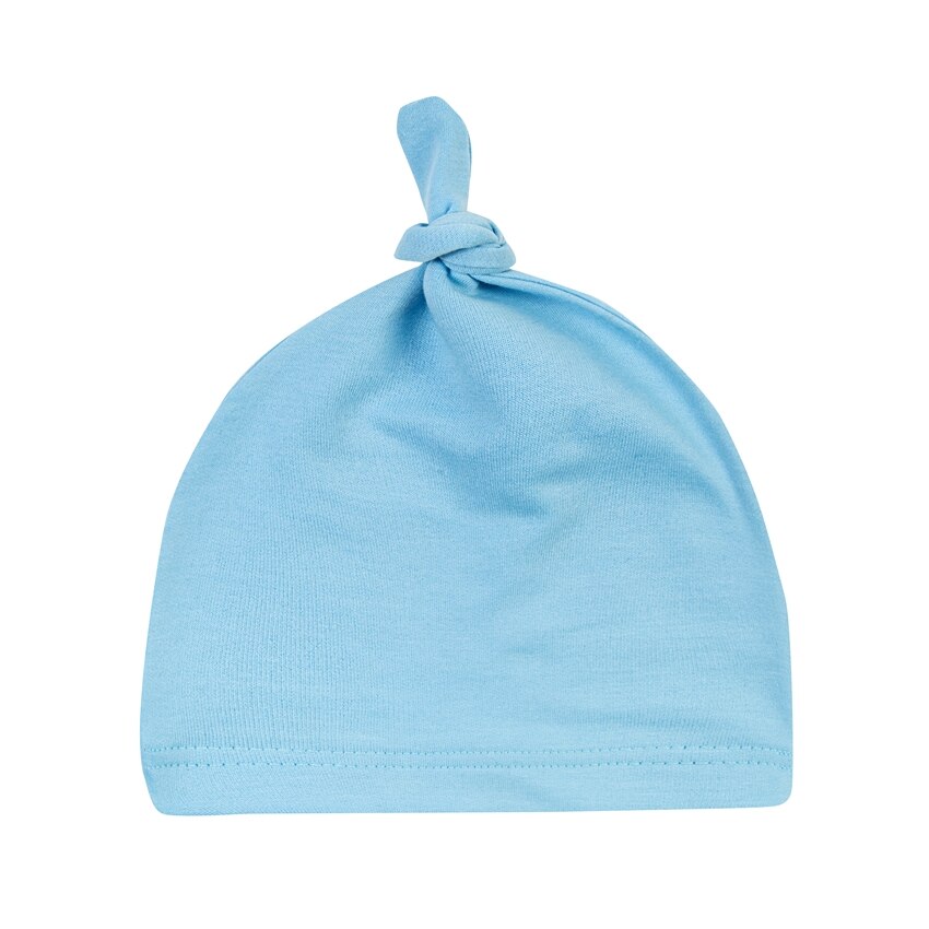 Chapeaux noués en coton pour bébés, bonnets de sommeil unisexes pour garçons et filles, jolis chapeaux de bébé ajustés pour -nés, 100%