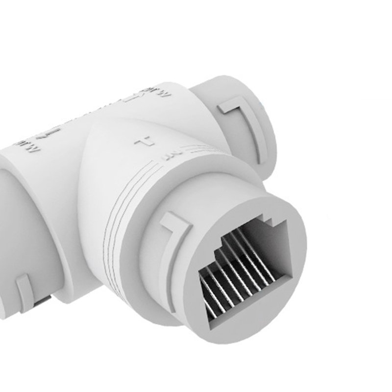 POE Splitter 1-tot-2 Besparing Netwerkkabel Drieweg RJ45 Connector Voor Beveiligingscamera Router Draadloze Beveiligingscamera
