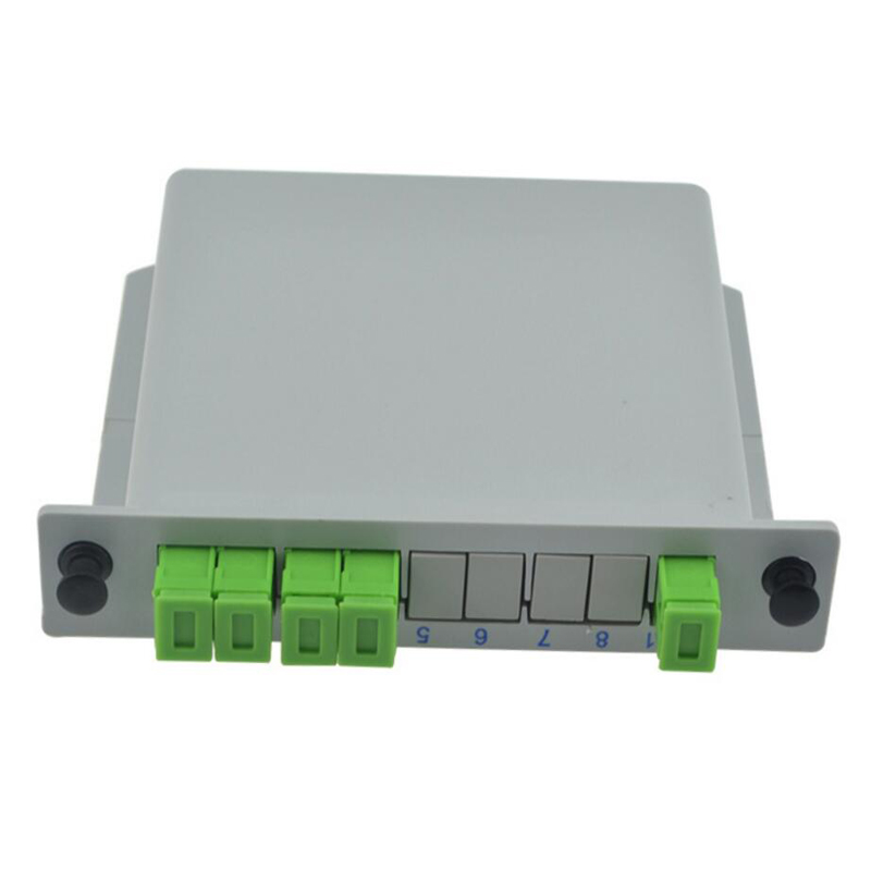 10Stck SC APC 1X4 Fiber optisch Splitter Kasten FTTH PLC Splitter Kasten mit SC eben wellenleiter typ Optische Splitter SC conector