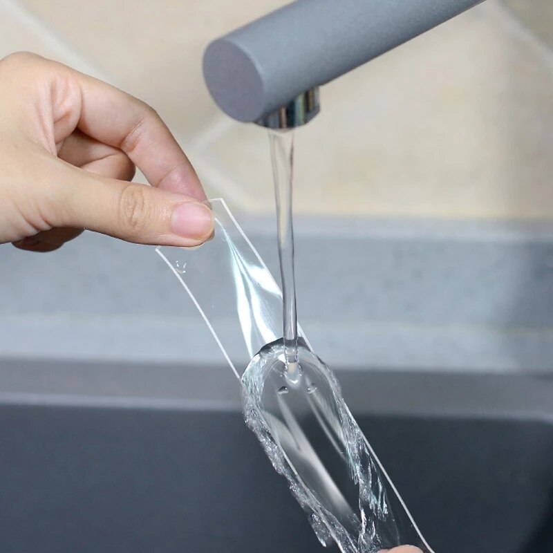 Ruban adhésif Double face réutilisable, 1/3/5M, sans Trace, étanche, multifonction, nettoyable