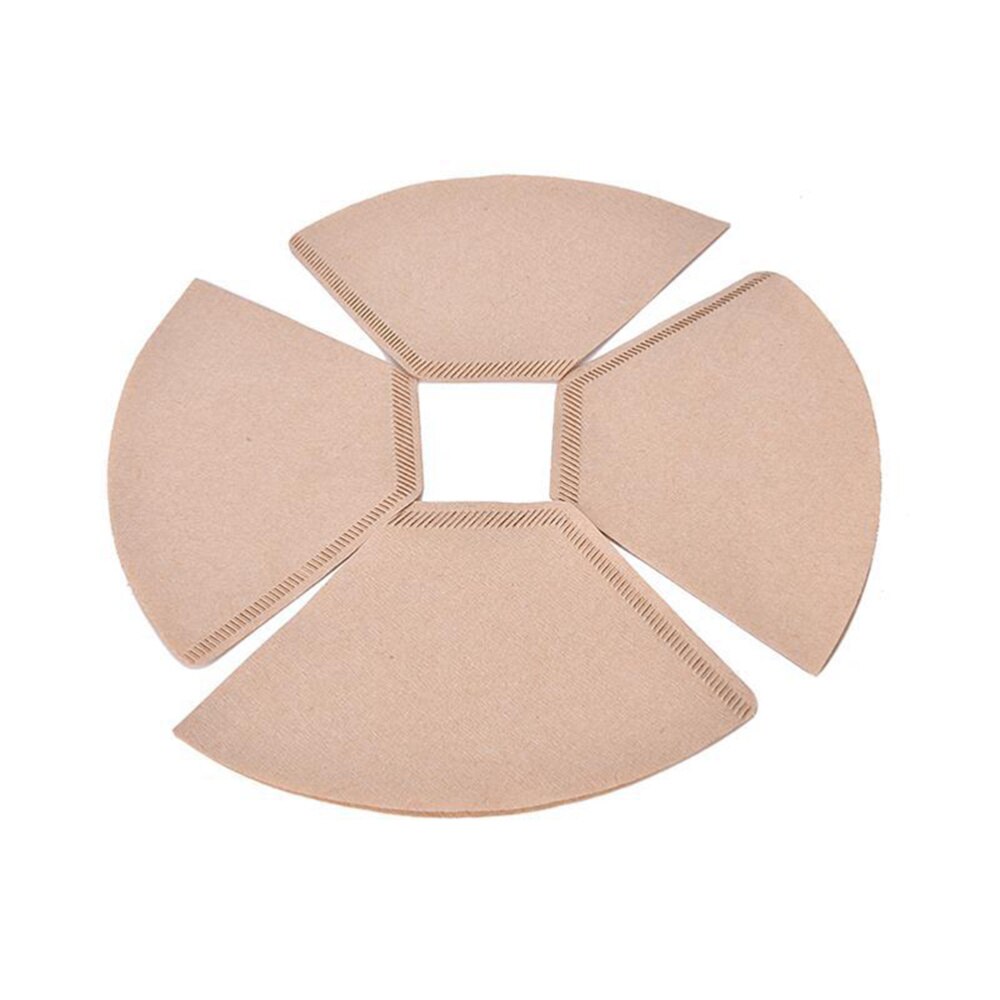 100pcs Coffee Filter Paper Sector Filter Paper Filter Bowl Filter Paper Sector Coffee Filter Paper: Default Title