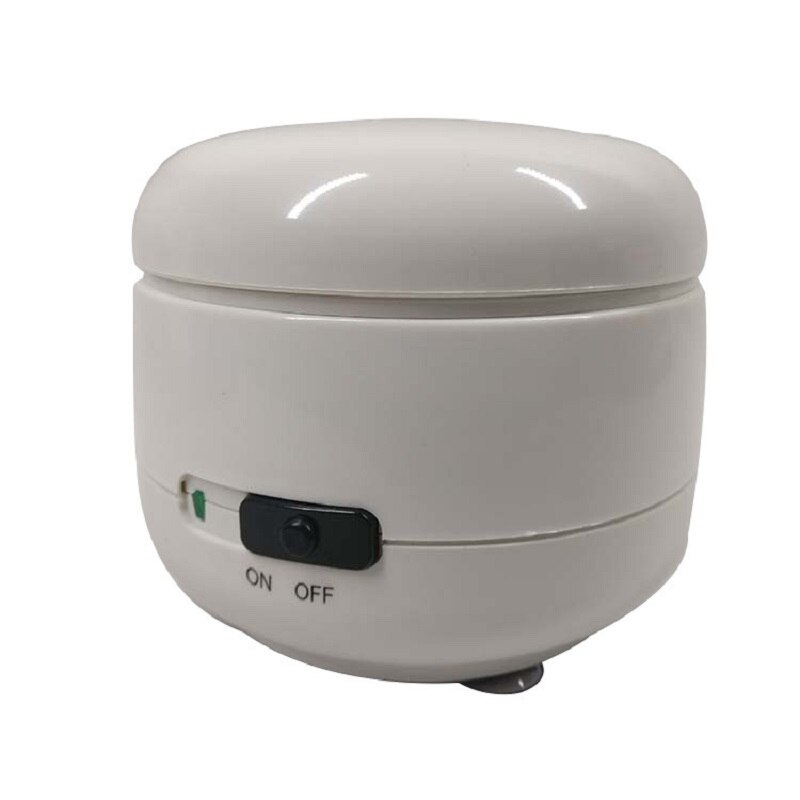 Bærbar mini ultralydsrenser ultralyd vaskemaskine ultralyd vaskemaskine husholdnings smykker linser ure proteser rengøring: Hvid