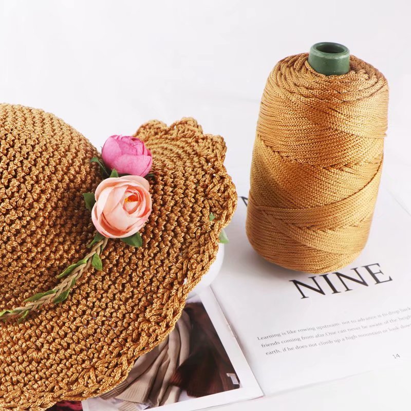 Cordón de algodón de colores de 3mm, cuerda tejida trenzada, hilo hueco, artesanía decorativa, bolso hecho a mano, accesorios para cinturón con cordón