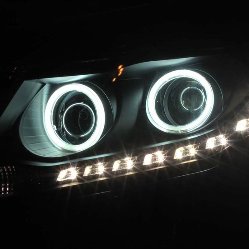 1 pair Car Angel Eyes Led Car Halo Ring Lights Led Angel Eyes Headlight for Car Auto Moto Moped Scooter Motorcycle DC 12V 3W