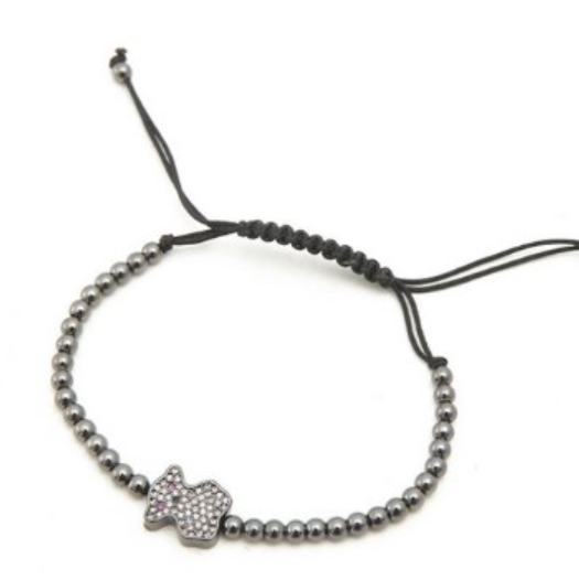 Goud Zilver Micro Pave Cz Zirconia Touw Aangepast Koperen Kralen Armband 4h43e Charm Gevlochten Armbanden Vrouwen