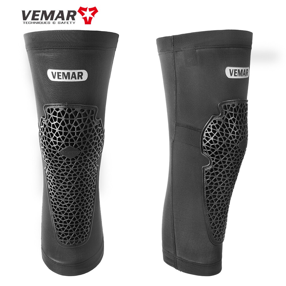 VEMAR Ginocchiere per moto traspiranti anticaduta Ginocchiere per motocross ad alta elasticità DH MTB Ciclismo Manicotti per moto Ginocchiere: L / Beige