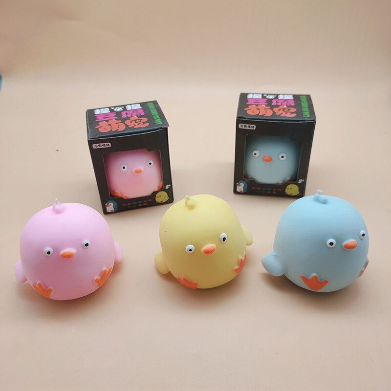 Cute animal bouncing duckling wiggling toy adult decompression venting balls, children's toy: Default Title