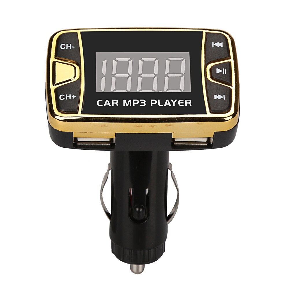 MP3 Player Wireless FM Transmitter Modulator Car Kit USB SD TF MMC LCD Remote Plug cigarette lighter directly: Default Title