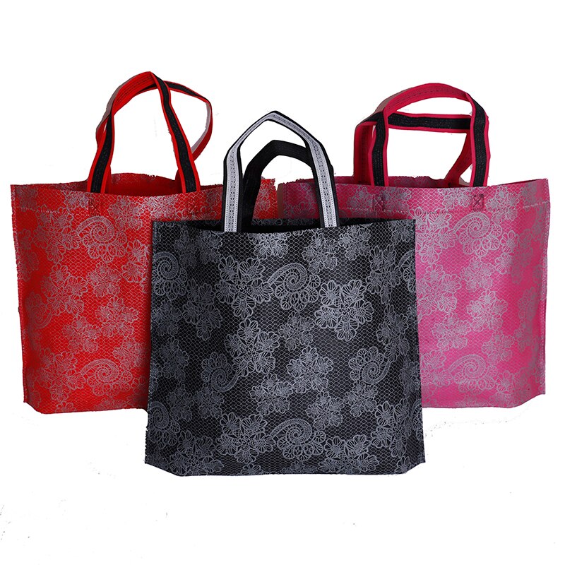 Women Lady Foldable Shopping Bag Casual Portable Large Nylon Tote Waterproof Thick Handbag