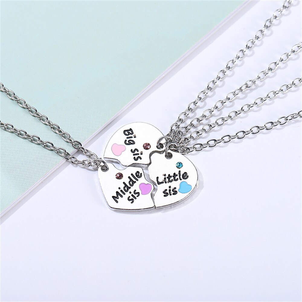 Beste Freund 4 Stück Halskette Frauen Schmuck BFF Freundschaft Anhänger Choker Schmuck Für Frauen Freies: 7