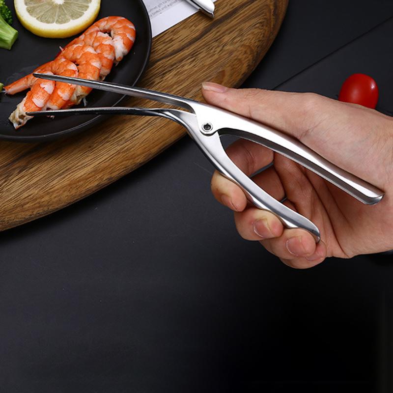 Räkskalare 1 st rostfritt stål räkskalare kök matlagning skaldjur skal räkor verktyg kök prylar
