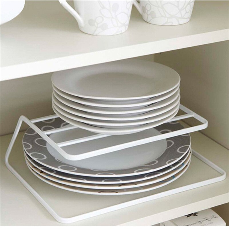 Layered Storage Rack Cabinet Shelf Tableware Storage Rack Closet Organizer Bowl Holder Dish Drying Rack Kitchen Storage Shelf