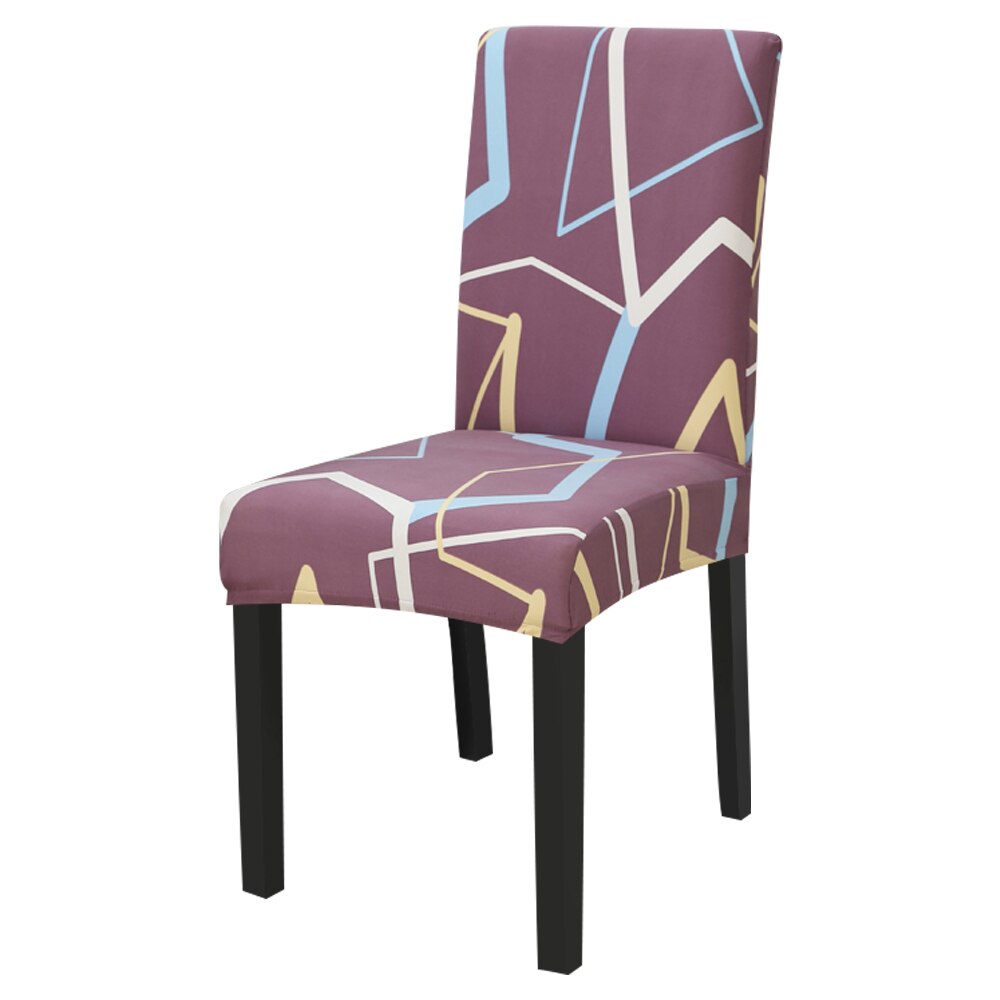 1pc- delige stoelhoes met elastische, vuilafstotende en afneembare bekleding voor dinerstoelen, bruiloften en andere evenementen.