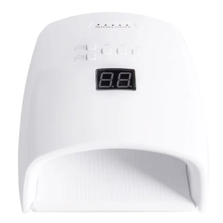Rechargeable UV LED Lamp for Nails Wireless Gel Polish Nail Dryer Pedicure Manicure Light Cordless LED Nail Lamp For Manicure: black / UK