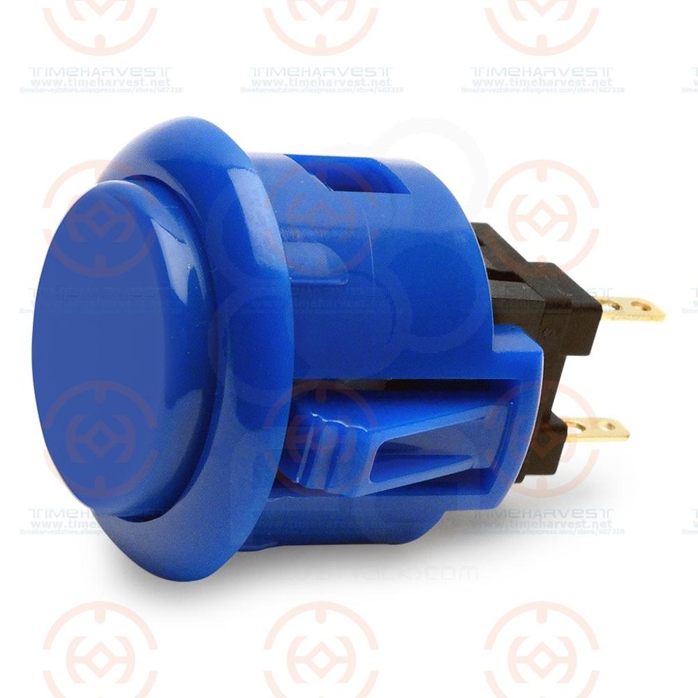 20 stks originele (OBSF-24) Sanwa Drukknop Drukknop voor Muntautomaat Arcade Game Machine game kast onderdelen accessoires: Marineblauw