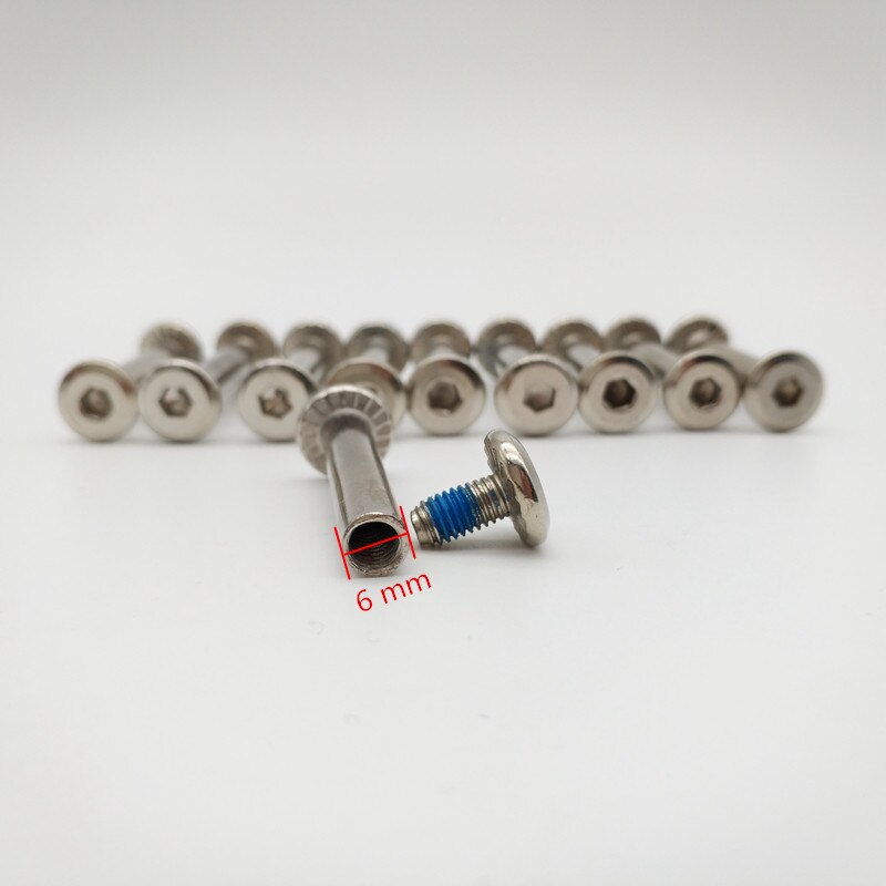 inline skate axle roller skate parts skate screw scooter axle 6x30 mm 10 pcs / lot