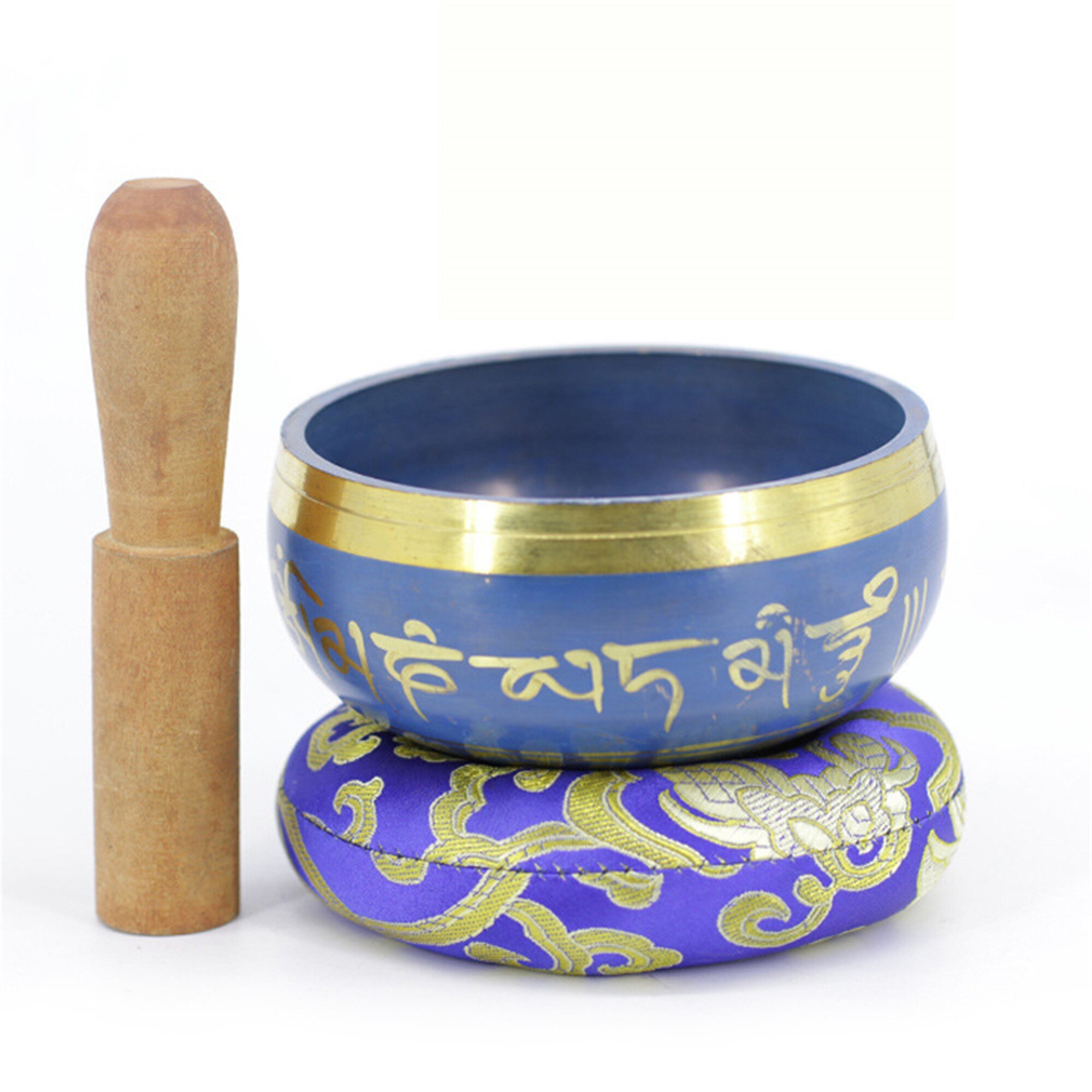 Zap Impex Mooi kerstcadeau, handgemaakte gouden kleur messing klankschaal Tibetaanse meditatie yoga klankschaal 10,2 cm