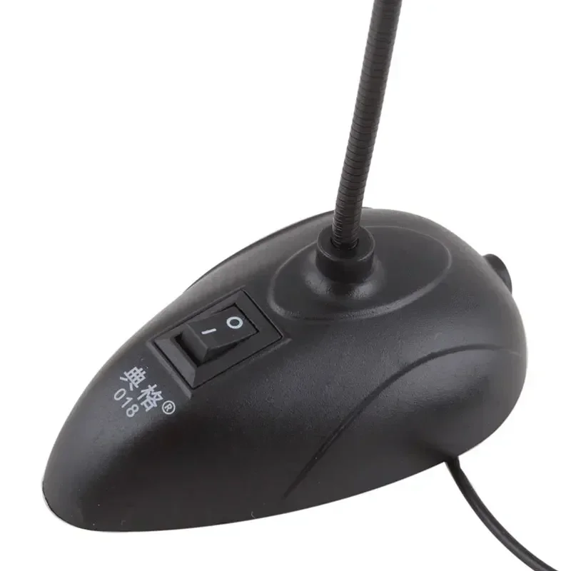 Flexibler Ständer, Mini-Studio-Sprachmikrofon, 3,5-mm-Stecker, Schwanenhals-Mikrofon, kabelgebundenes Mikrofon für Computer, PC, Schreibtisch, Notizbuch # 21230