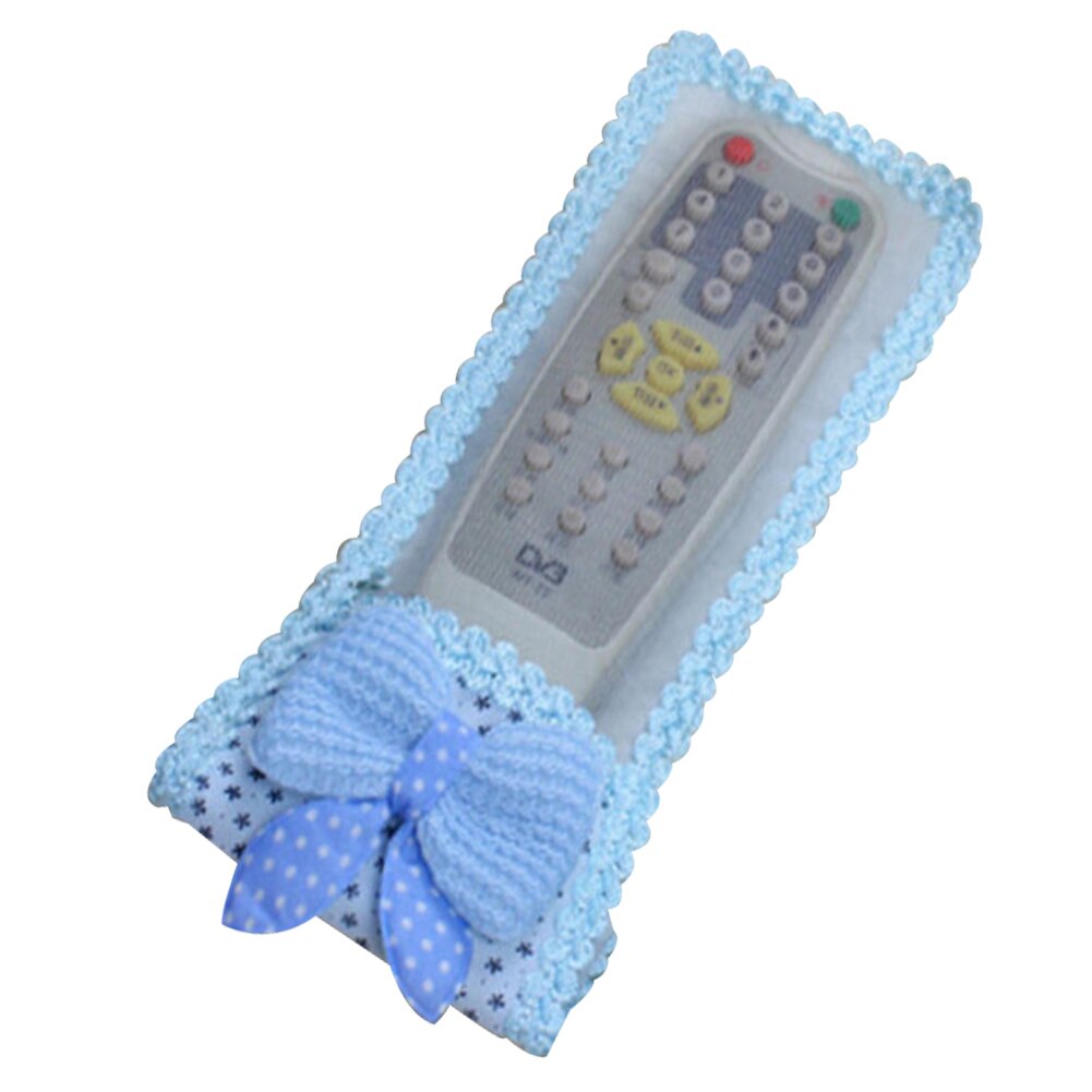 Remote Control Cover Fabric Butterfly Air Conditioning Colorful Cartoon Dust Proof: Blue / M