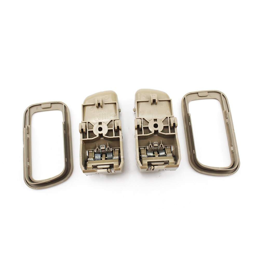 Car Beige Cover Inner Door Handle Frame Bezel For Nissan Navara D22 Pickup 1997