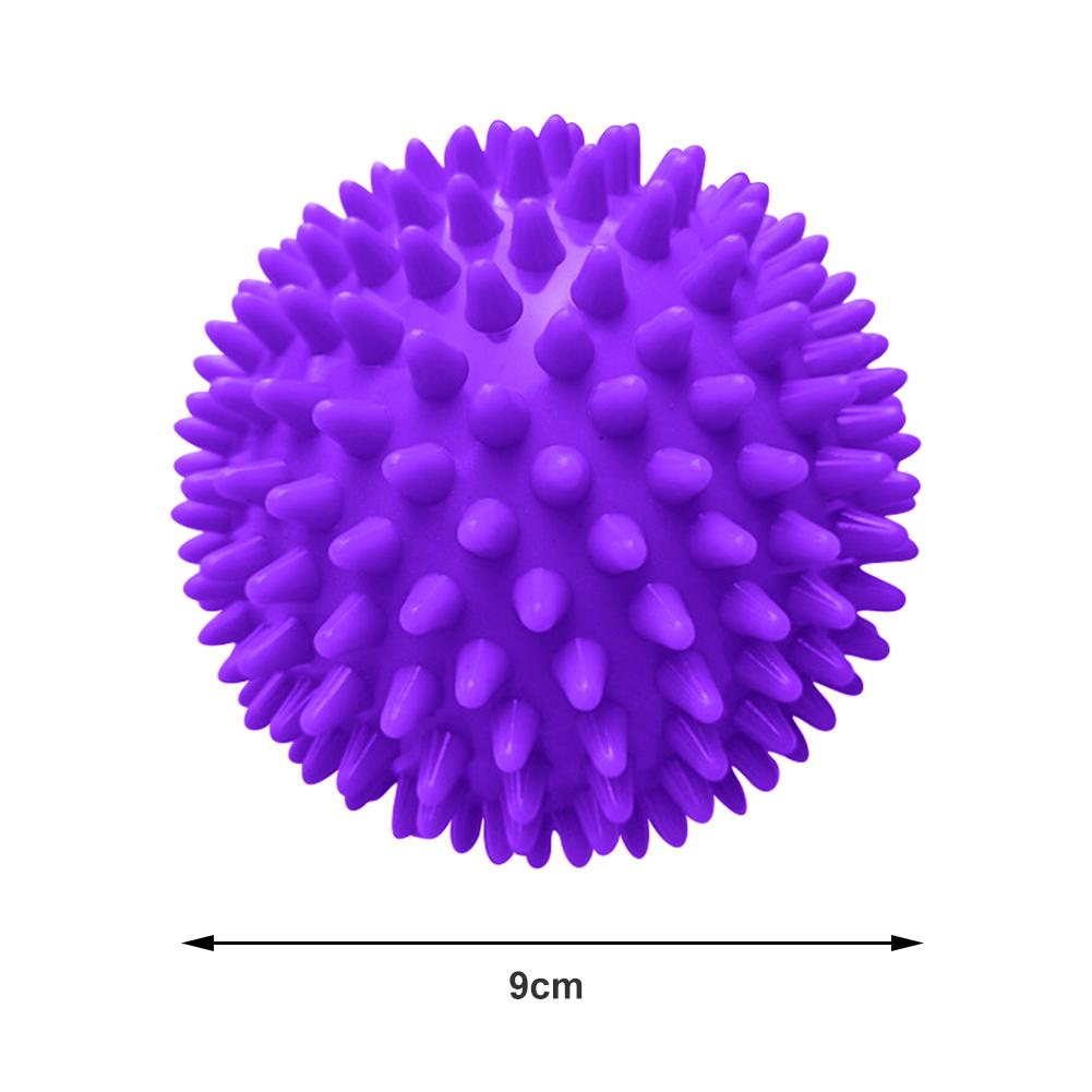 Spiky Massage Ball Classic Delicate PVC Spiky Massage Ball Trigger Point Sport Fitness Hand Foot Pain Stress Relief: Purple