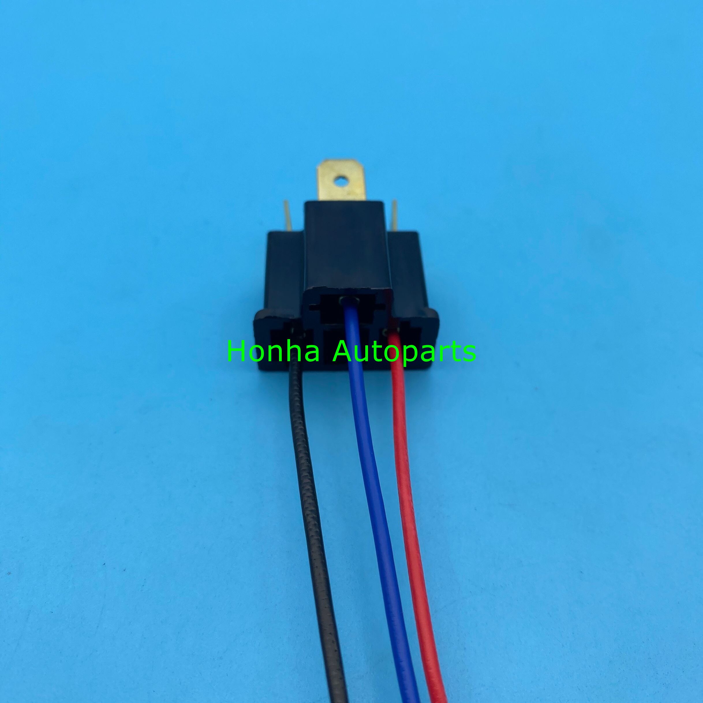 5/10/20/50/100 stk 9003 h4 pæresokkel hann adapterkontakt for frontlys tåkelykt med 15cm 18 awg ledning