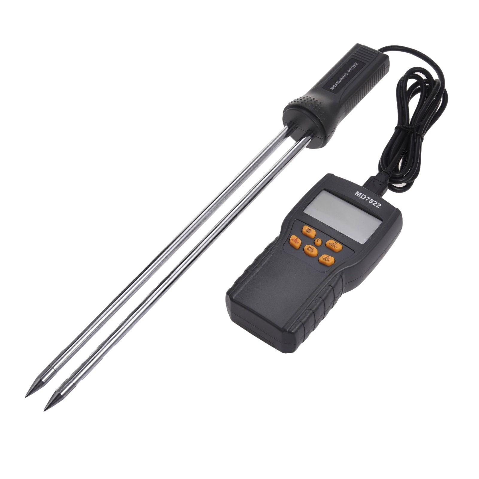 Soil Moisture Tester Digital LCD Humidity Test Meter for Crops Tester Contains Wheat Corn Rice Moisture Test Meter