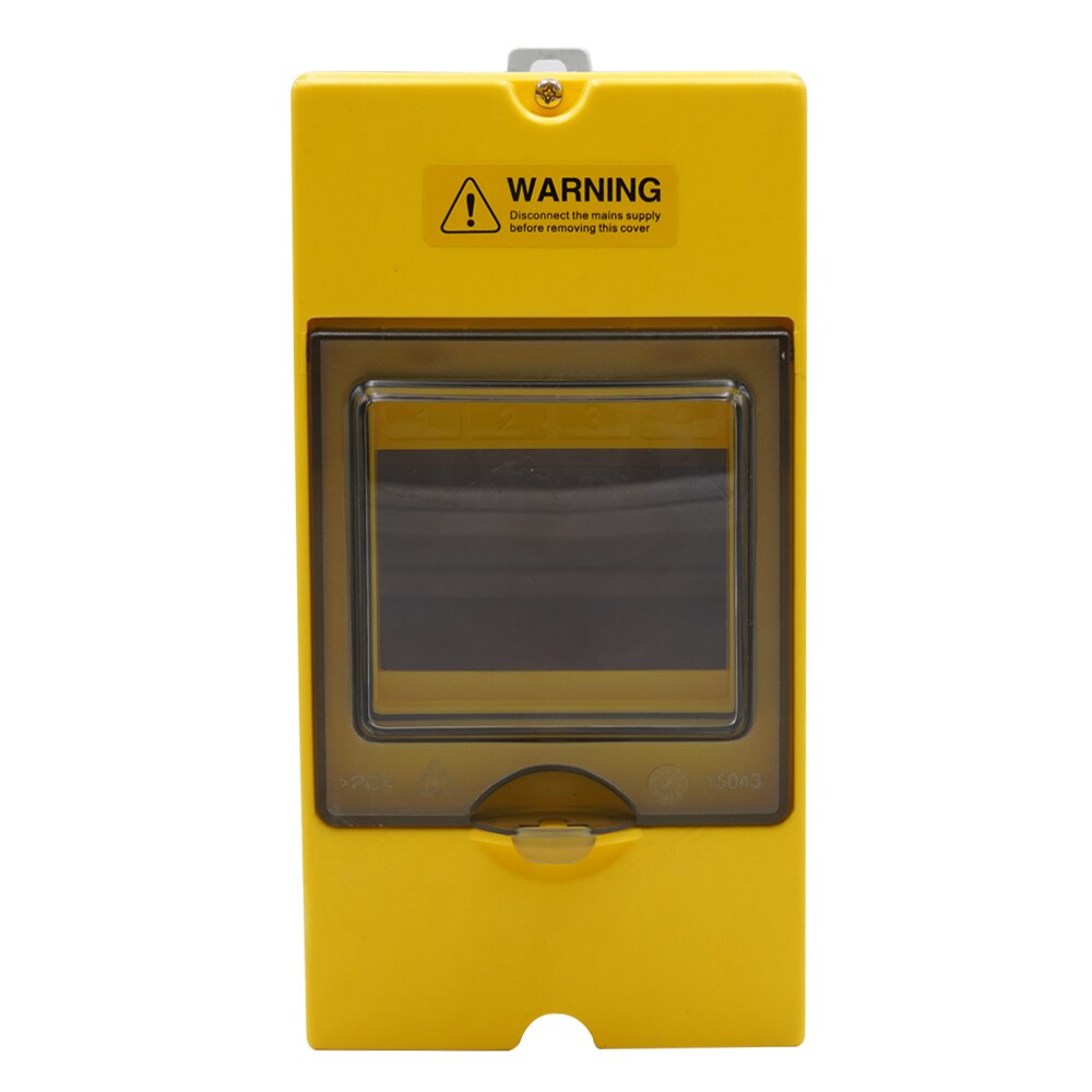 YF1504 Outdoor 4 Ways Wall-mounted Waterproof Distribution Box,Circuit Breaker Protection Box,Lighting Switch Waterproof Box.: Yellow