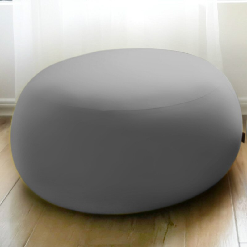 Volwassenen Kinderen Zachte Bean Bag Stoel Cover Geen Filler Kinderen Cartoon Floor Seat Tatami Slaapbank Bladerdeeg Poef Couch Ei stoel Poef: L-grey