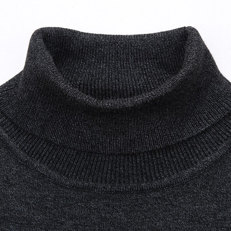 Storlek 8xl 6xl turtleneck tröja höst vinter herr jultröja ledig varm herr stickade tröjor och pullover herr
