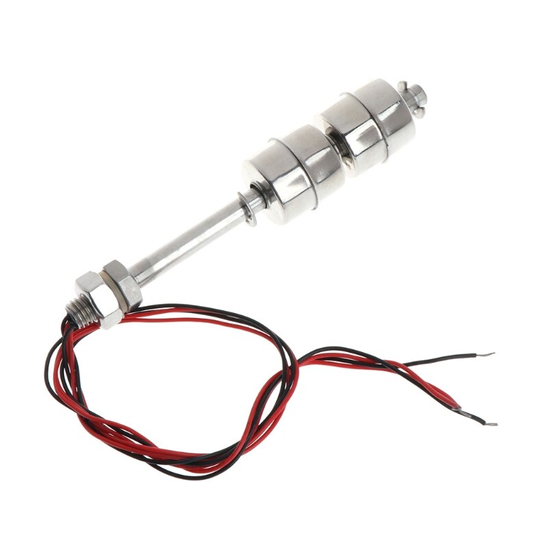 220V 10W 120mm Float Switch Auto Tank liquid Water Level Sensor Stainless Steel