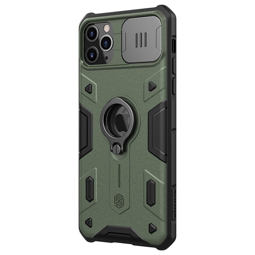 Per il iPhone 11 Pro Caso di Max NILLKIN CamShield Armatura Caso Scivolo Macchina Fotografica Proteggere La Privacy Anello cavalletto Back Cover Per iPhone11 pro