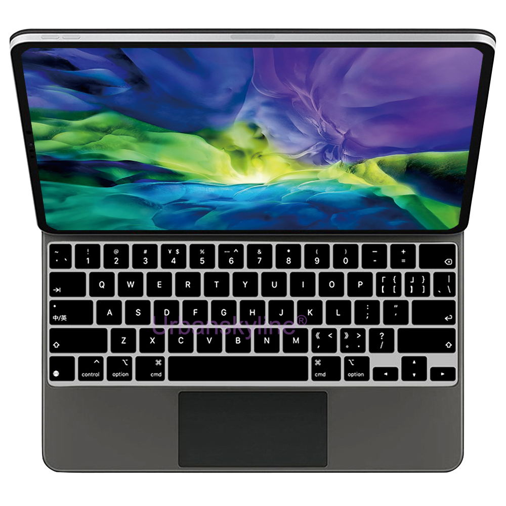 Pokrowiec na klawiaturę do iPada Pro 13 M4 12.9 Magic Keyboard Air 11 M3 10 10.5 10.9 M2 M1 Smart Case Folio Silicone Protector Skin TPU
