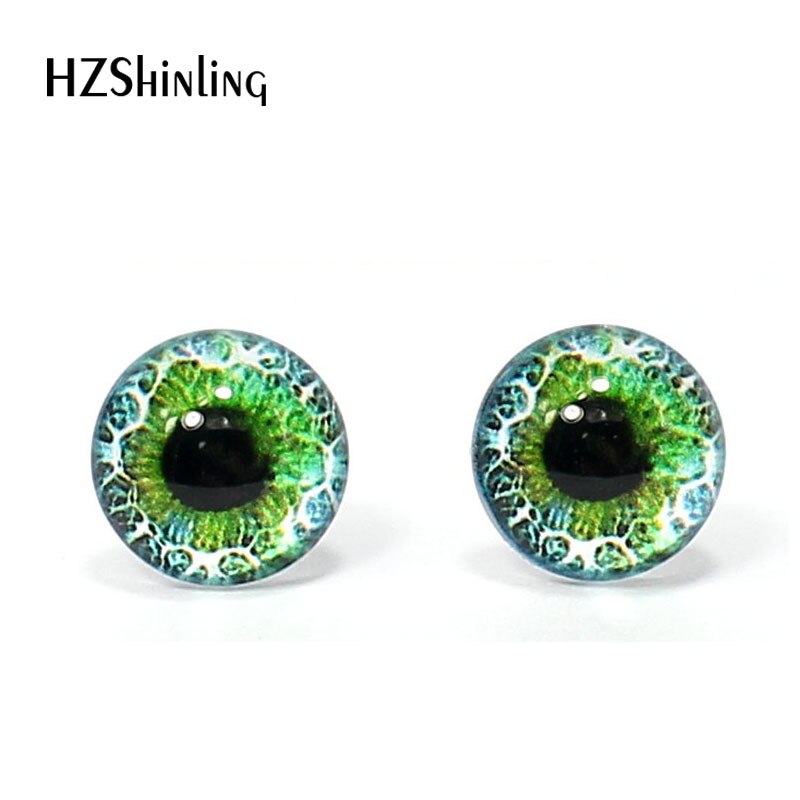 3 par 12mm håndlavede runde glas øjne drage monster øjne glas cabochons diy dyr kæledyr dukke legetøj øjne tilbehør