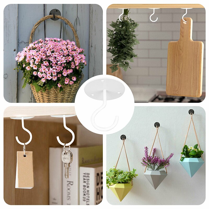 Wall Mount Ceiling Hooks Coated Screw Hanger for Hanging Plant Lantern