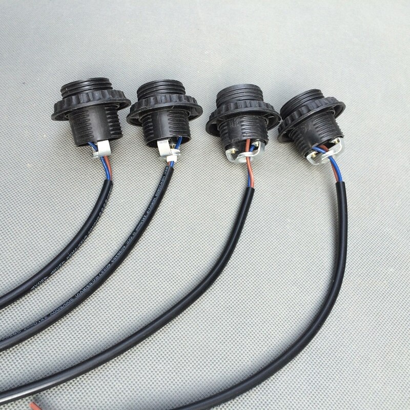 10 teile/los E27 volle gewinde Fassung basis Adapter Basis Sockel Lampe Halter Mit 2x 1,0 mm2 kabel und M10 halterung birne Stecker